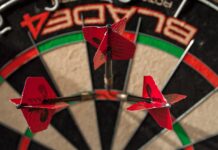 Mastersin avauspäivä takana – tässä otteluparit neljännesvälieriin World Cup Oulu Darts Cup veikkauskisan MM-kisoihin Grand Slam of Dartsin Finndarts Dutch Darts Masters turnauskalenteri Mastersin Premier League