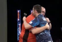 Luke Humphries ja Michael Smith ulkona Mastersista! Tässä puolivälieräparit Luke Humphries