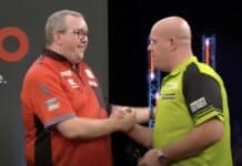Michael van Gerwen oli riemuissaan kovan voiton jälkeen – ”Se oli fantastinen ilta dartsille” Stephen Bunting Michael van Gerwen