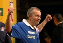 Klassikkovideo: Phil Taylor nappasi mestaruuden ”maailman parhaalla heitolla” Phil Taylor