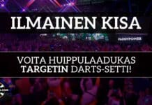 Ilmainen kisa! Voita huippuluokan darts-taulu ja tikat darts