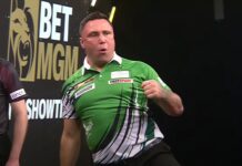 Gerwyn Price oli kuningas Dublinin illassa Gerwyn Price Premier Leaguen