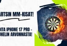 Dartsin MM-kisat huipentuvat – voita iPhone 17 Pro dartsin